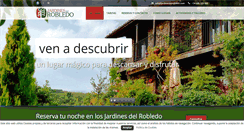 Desktop Screenshot of jardinesdelrobledo.com