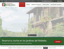 Tablet Screenshot of jardinesdelrobledo.com